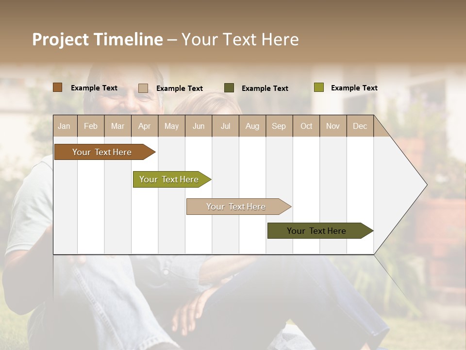 Woman Leisure Ground PowerPoint Template