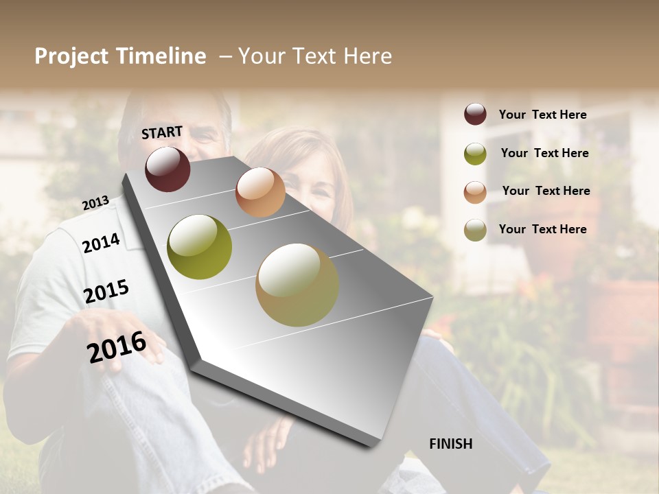 Woman Leisure Ground PowerPoint Template