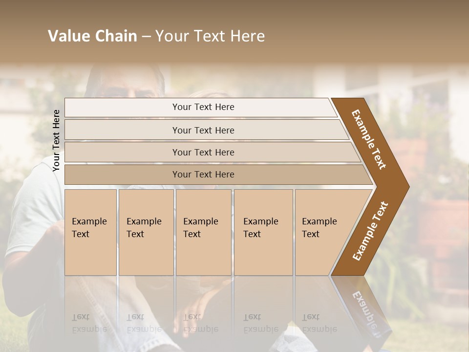 Woman Leisure Ground PowerPoint Template