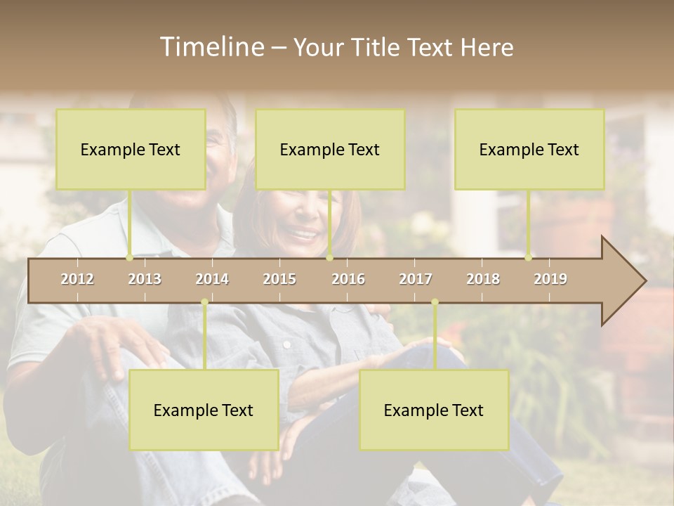 Woman Leisure Ground PowerPoint Template