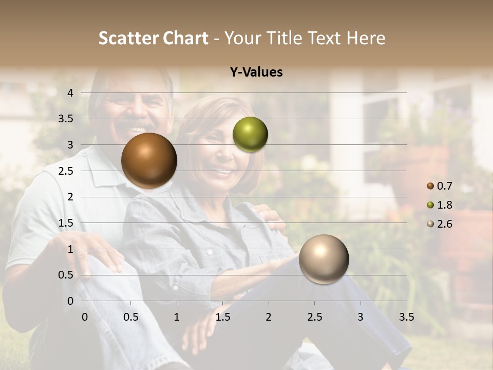 Woman Leisure Ground PowerPoint Template