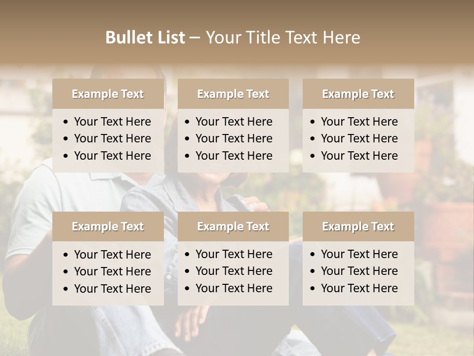 Woman Leisure Ground PowerPoint Template