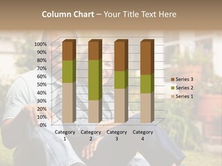 Woman Leisure Ground PowerPoint Template