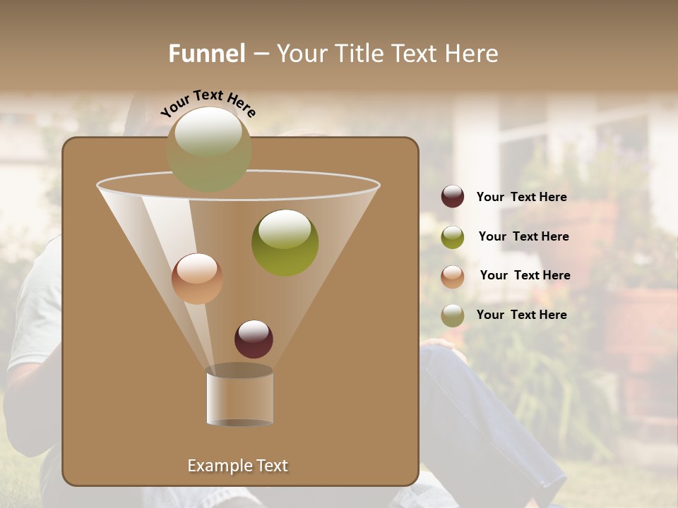 Woman Leisure Ground PowerPoint Template