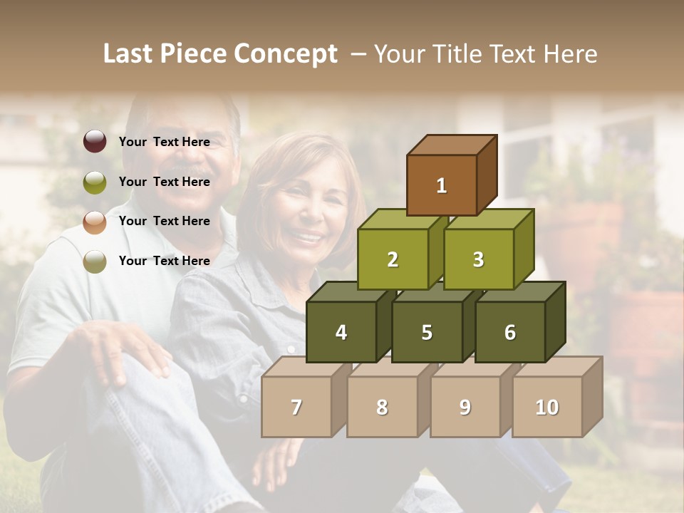 Woman Leisure Ground PowerPoint Template