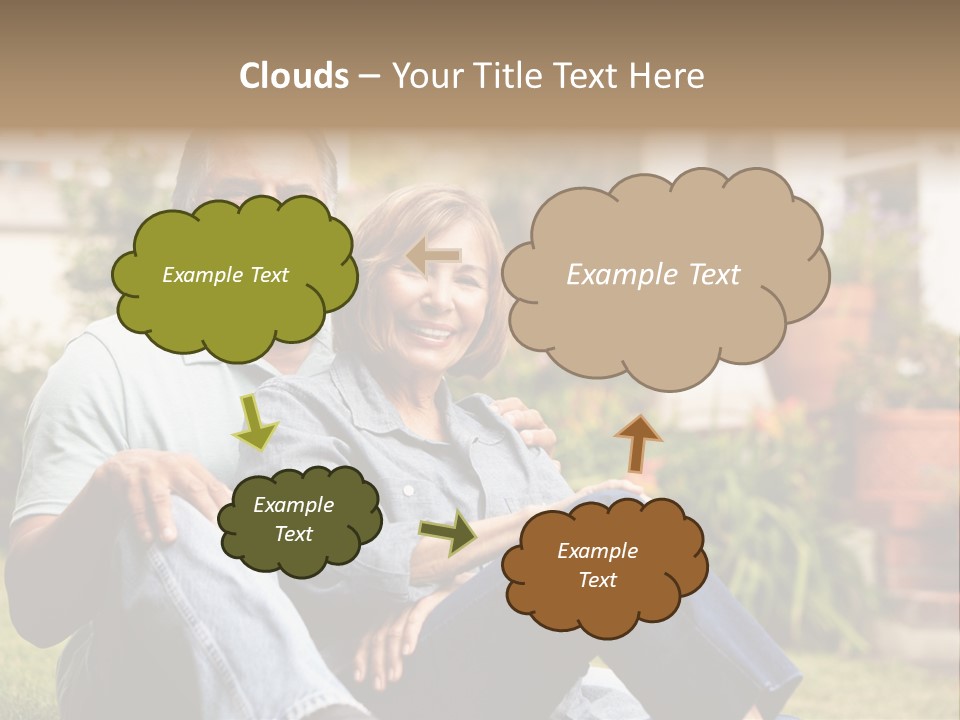 Woman Leisure Ground PowerPoint Template