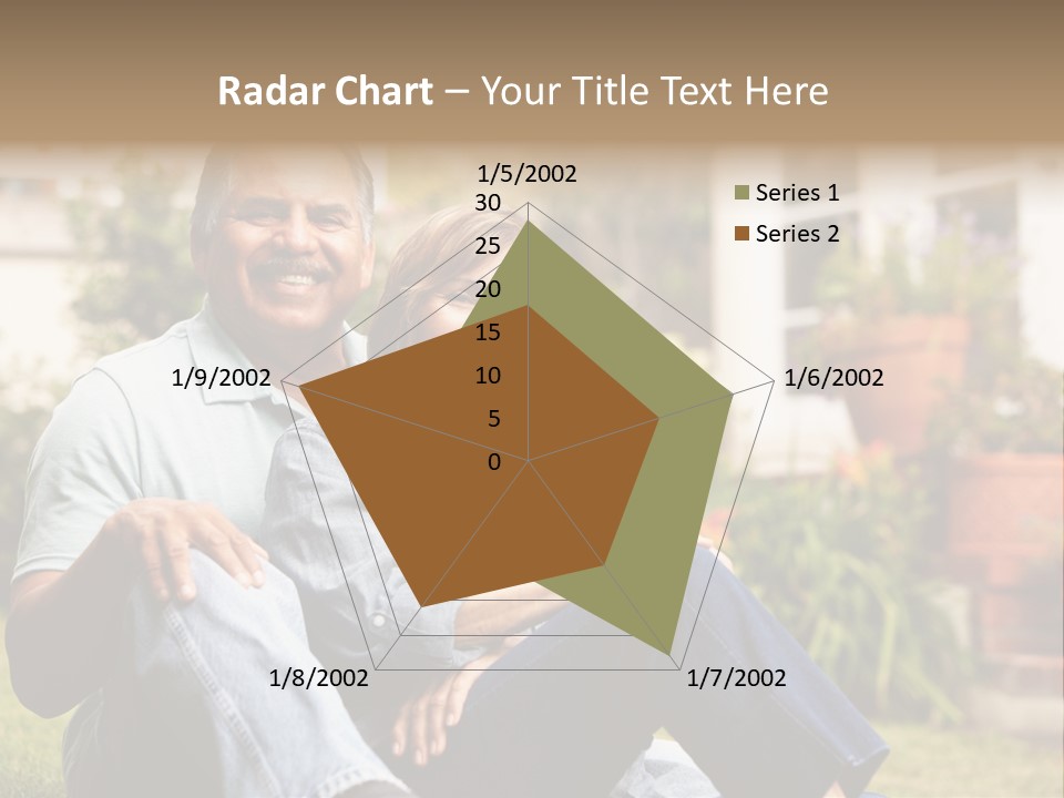 Woman Leisure Ground PowerPoint Template