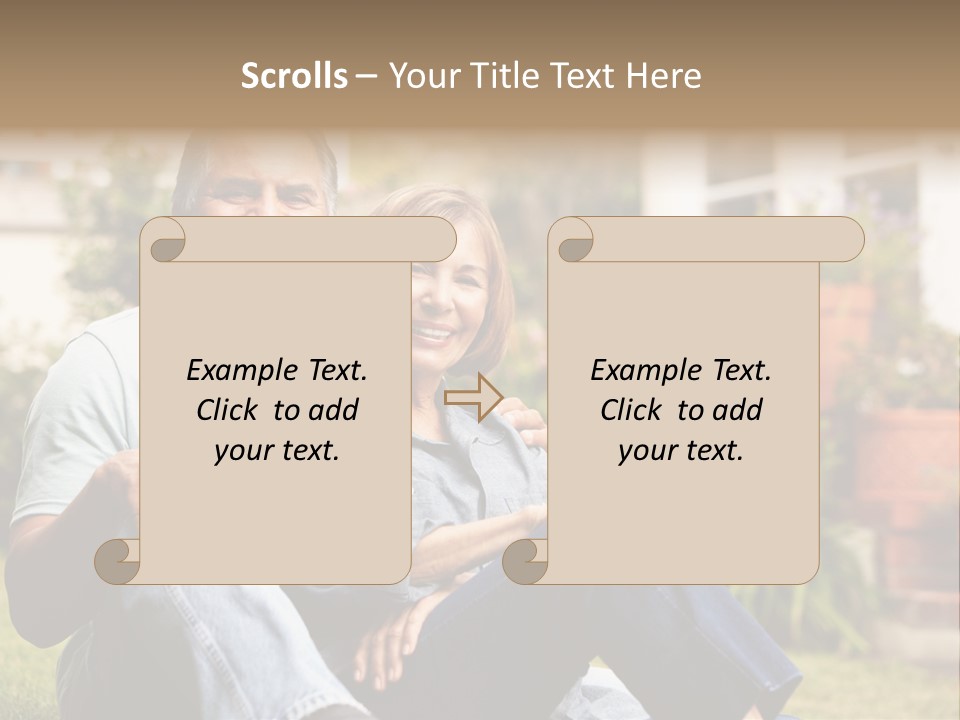 Woman Leisure Ground PowerPoint Template
