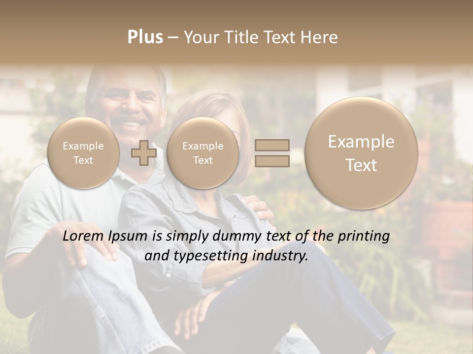 Woman Leisure Ground PowerPoint Template