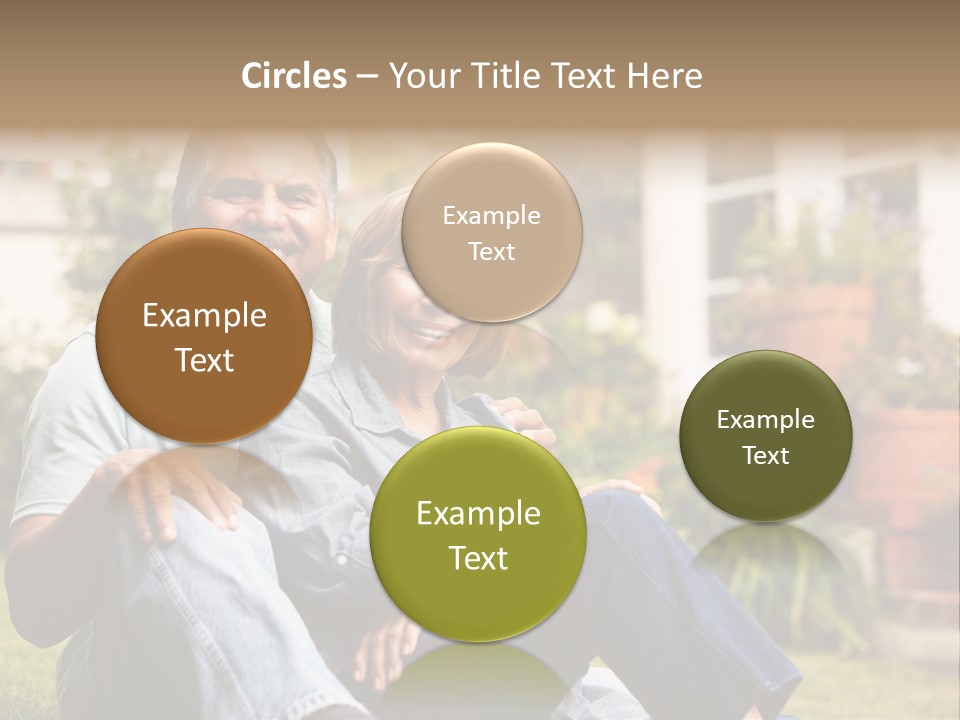 Woman Leisure Ground PowerPoint Template