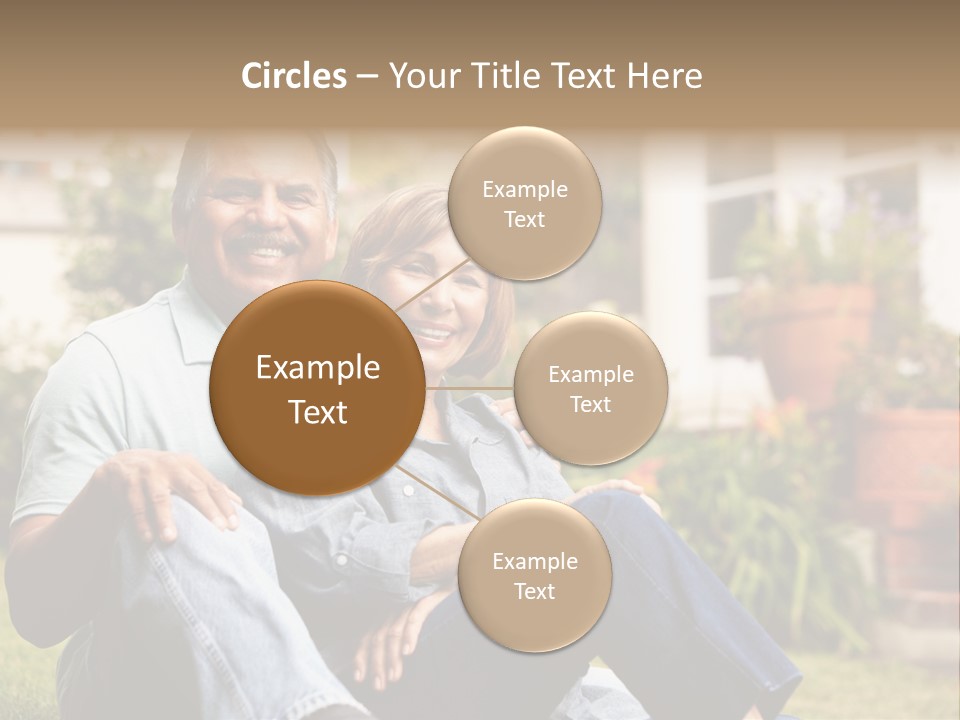 Woman Leisure Ground PowerPoint Template