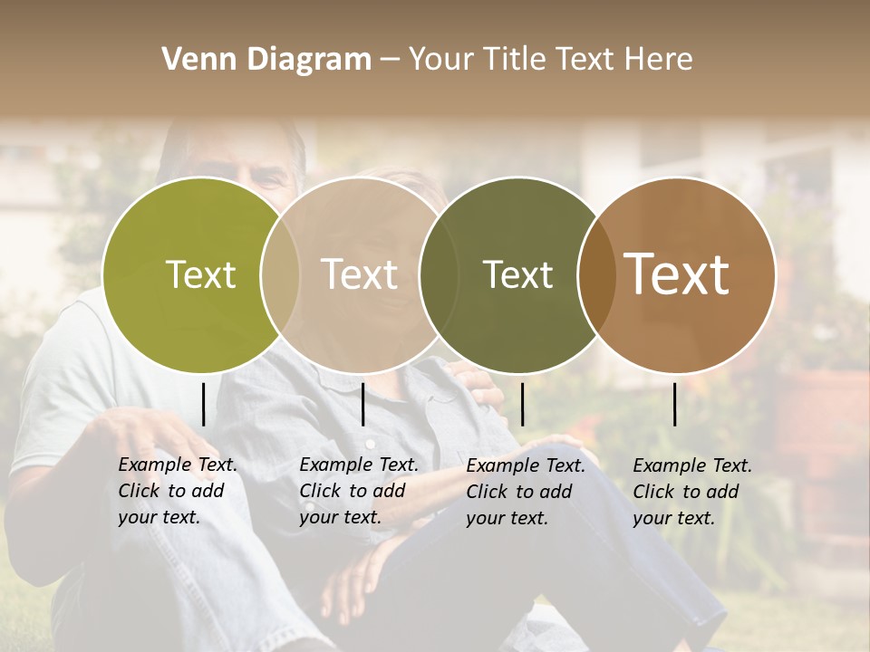 Woman Leisure Ground PowerPoint Template