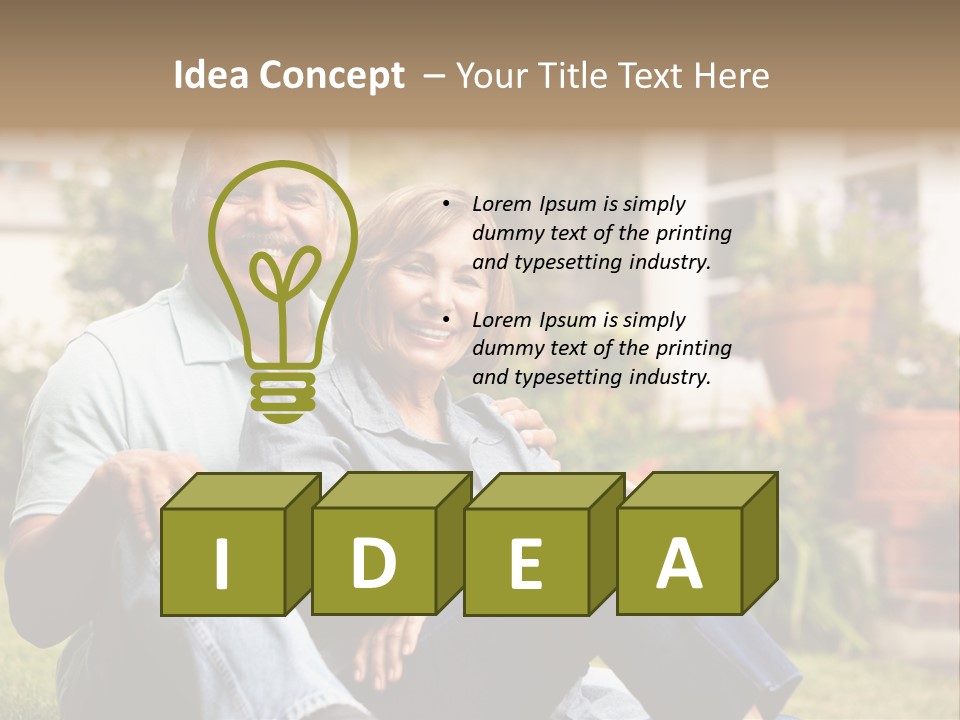 Woman Leisure Ground PowerPoint Template