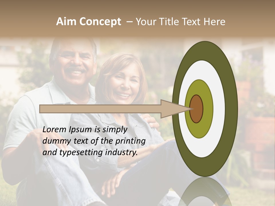 Woman Leisure Ground PowerPoint Template