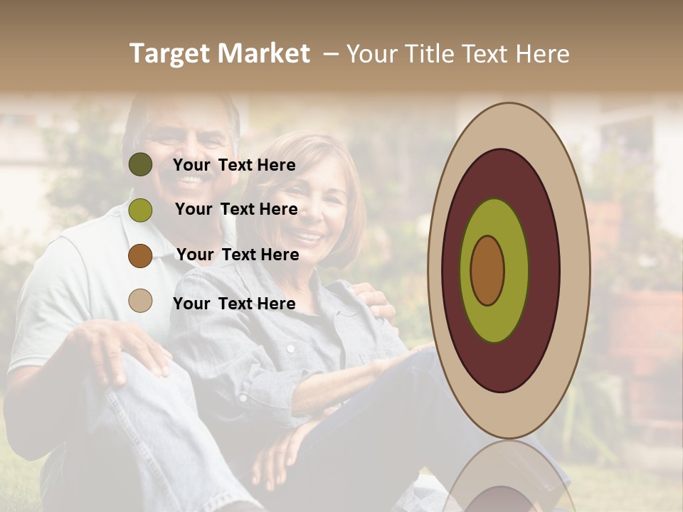 Woman Leisure Ground PowerPoint Template