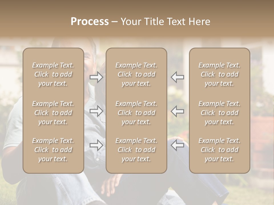 Woman Leisure Ground PowerPoint Template