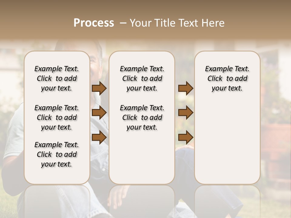 Woman Leisure Ground PowerPoint Template