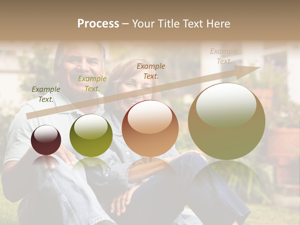 Woman Leisure Ground PowerPoint Template