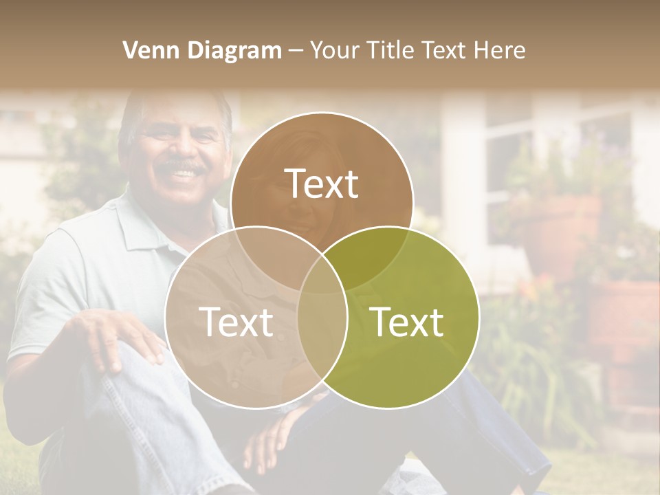 Woman Leisure Ground PowerPoint Template