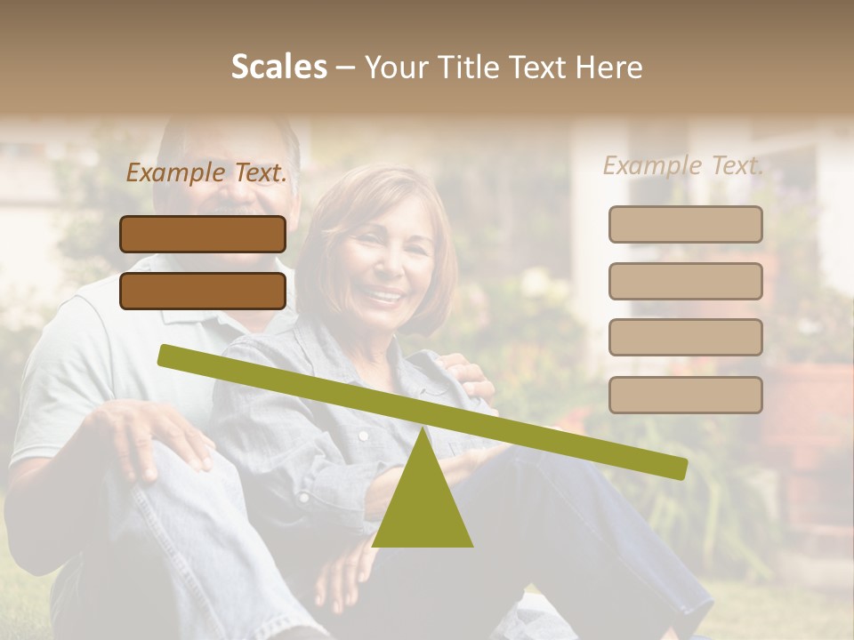 Woman Leisure Ground PowerPoint Template