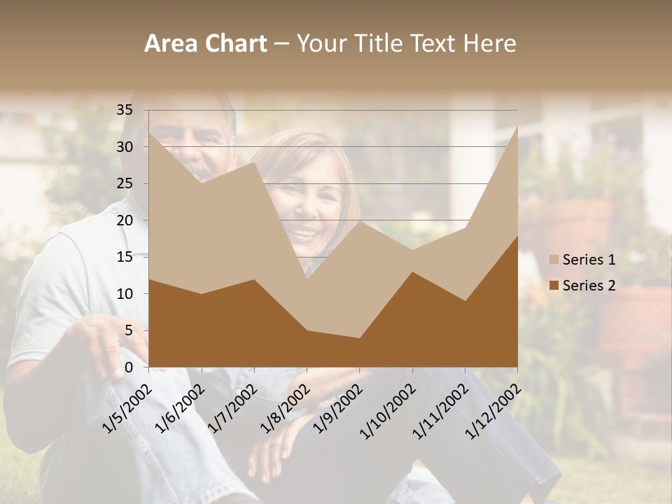 Woman Leisure Ground PowerPoint Template