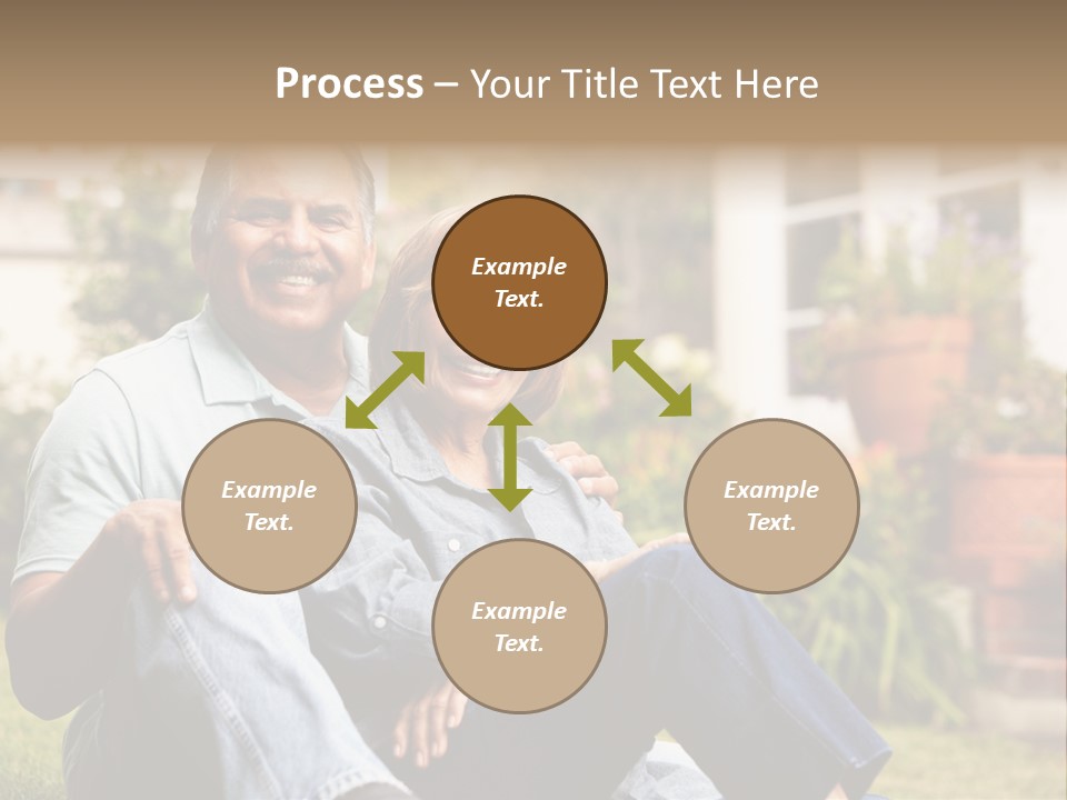 Woman Leisure Ground PowerPoint Template