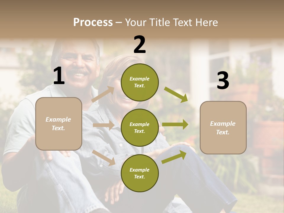 Woman Leisure Ground PowerPoint Template