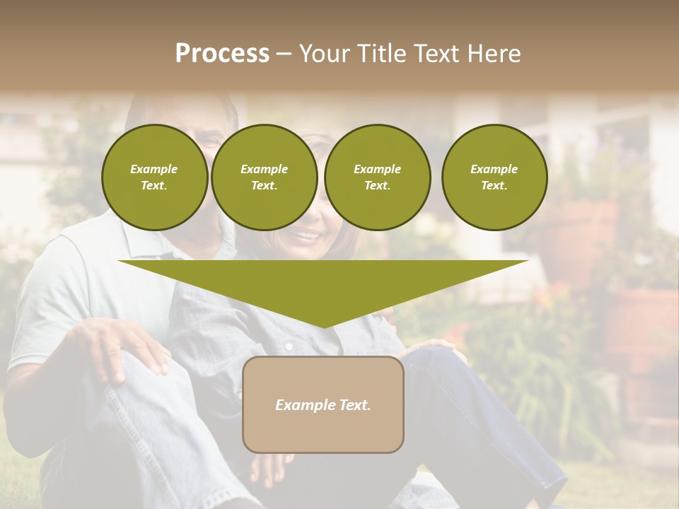 Woman Leisure Ground PowerPoint Template