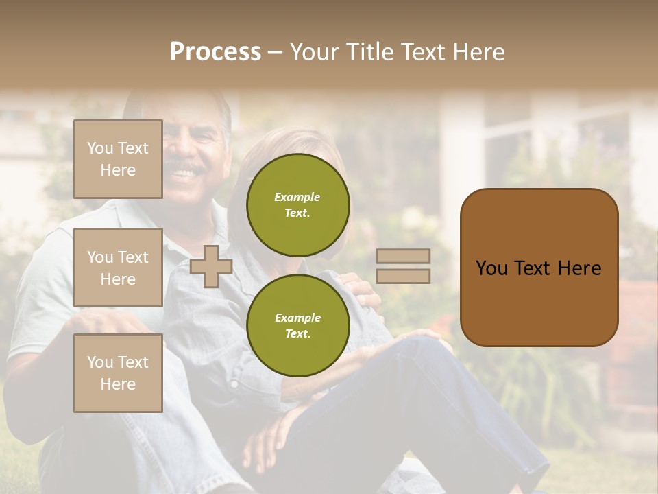 Woman Leisure Ground PowerPoint Template
