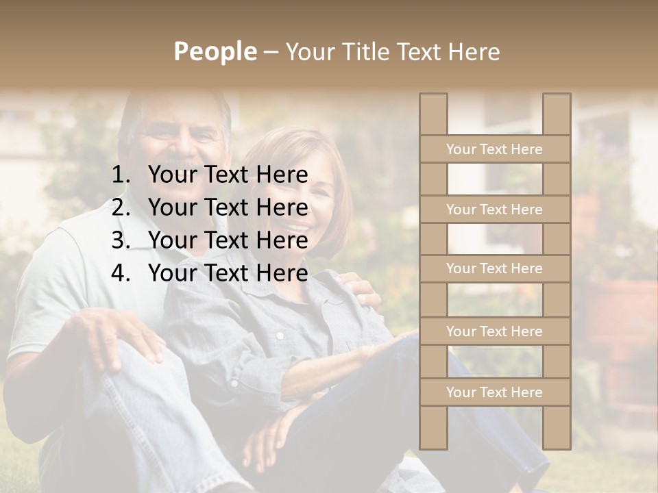 Woman Leisure Ground PowerPoint Template