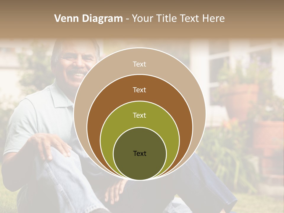 Woman Leisure Ground PowerPoint Template