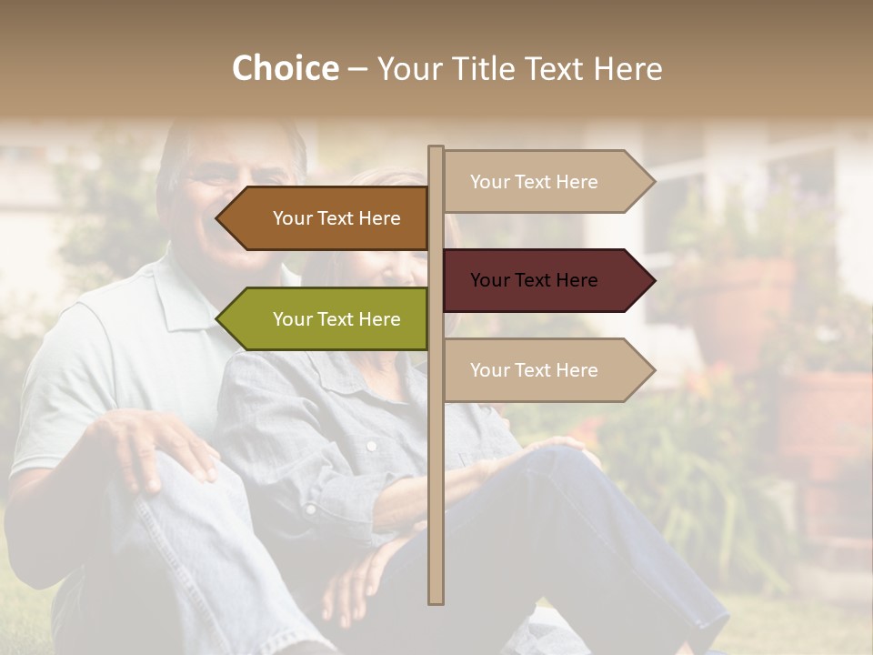 Woman Leisure Ground PowerPoint Template