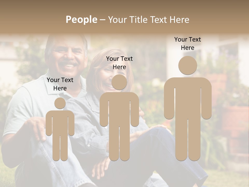 Woman Leisure Ground PowerPoint Template