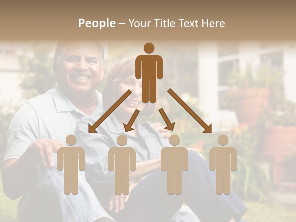 Woman Leisure Ground PowerPoint Template