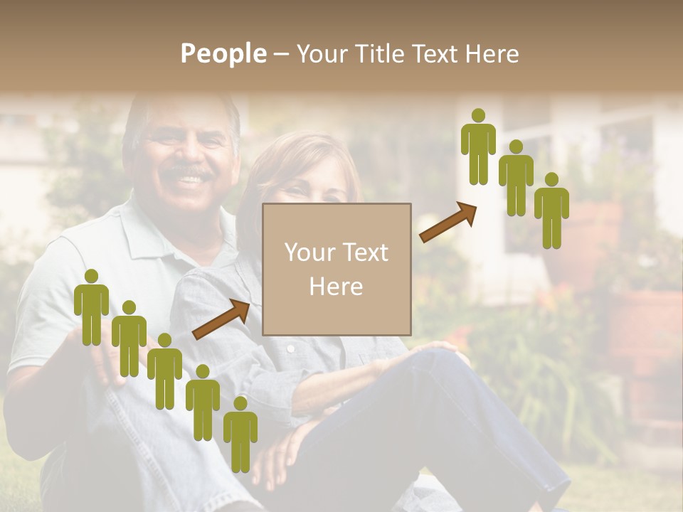 Woman Leisure Ground PowerPoint Template