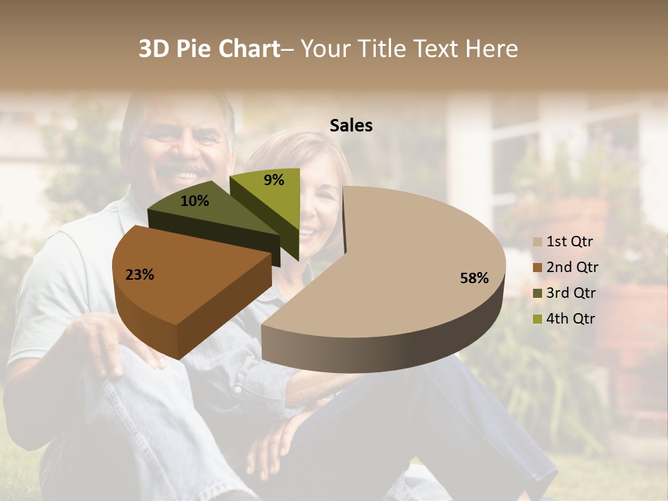 Woman Leisure Ground PowerPoint Template