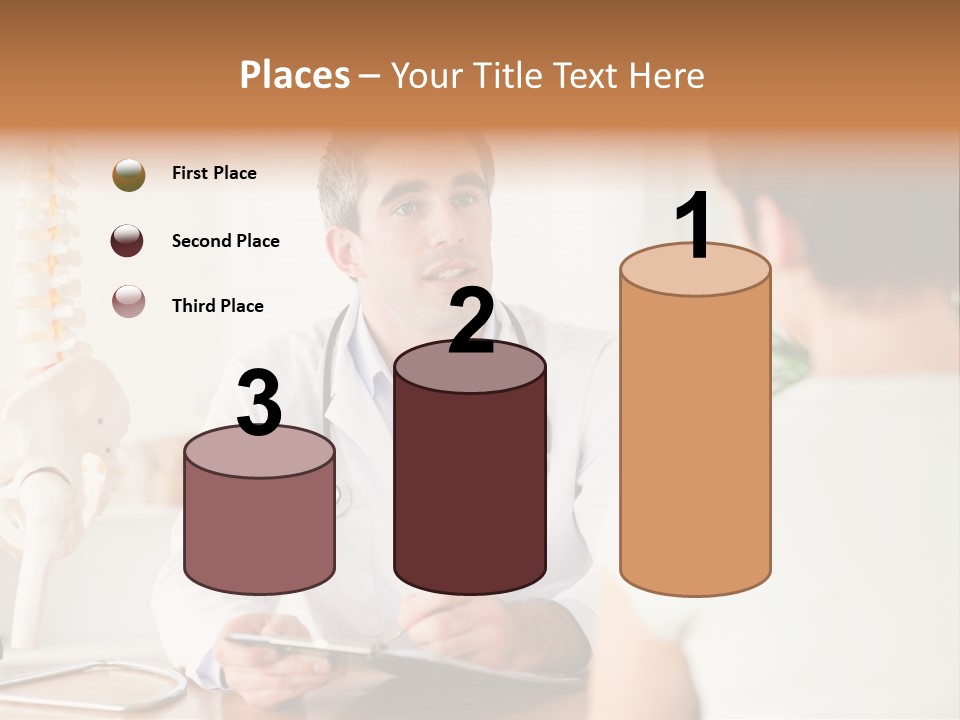 Stethoscope Young Men Lab PowerPoint Template