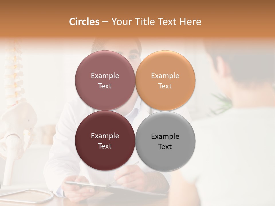 Stethoscope Young Men Lab PowerPoint Template