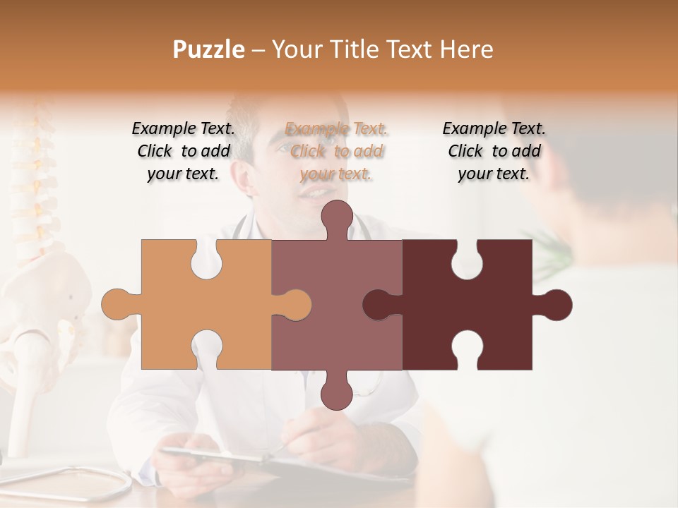 Stethoscope Young Men Lab PowerPoint Template