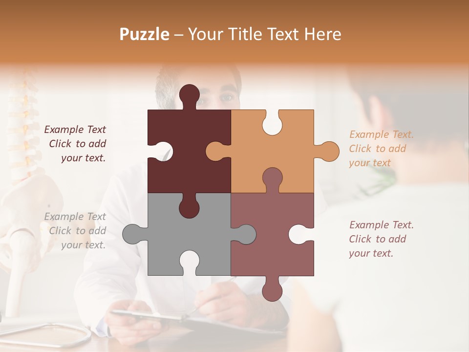 Stethoscope Young Men Lab PowerPoint Template