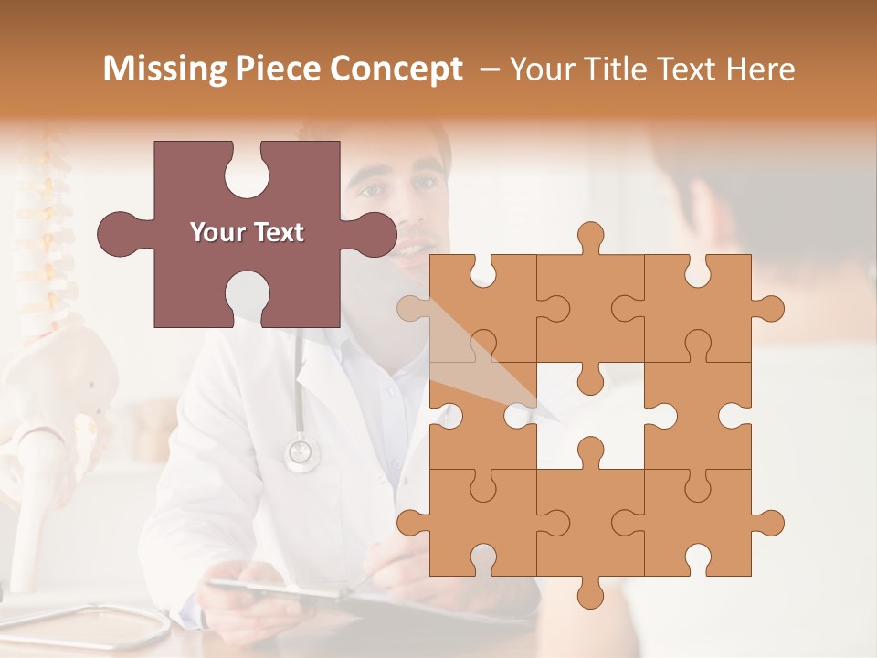 Stethoscope Young Men Lab PowerPoint Template