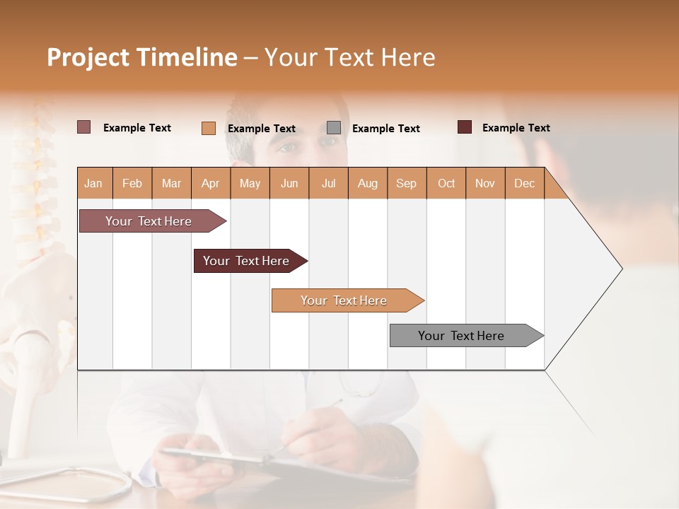 Stethoscope Young Men Lab PowerPoint Template