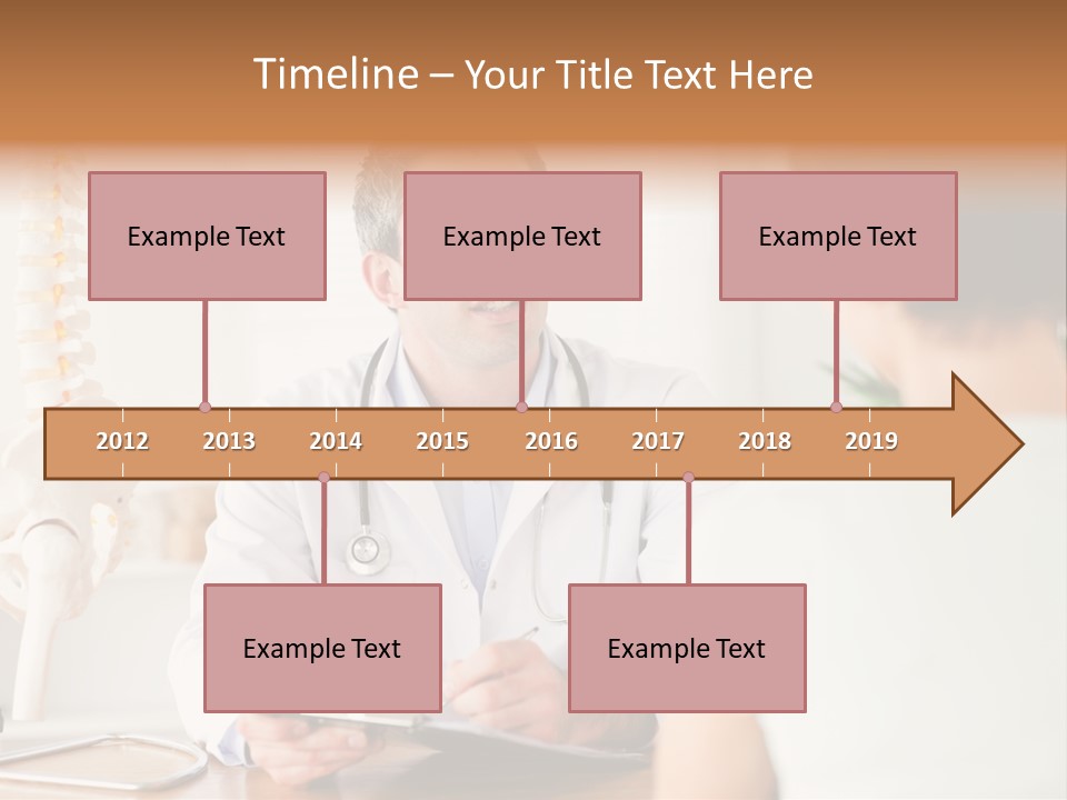 Stethoscope Young Men Lab PowerPoint Template