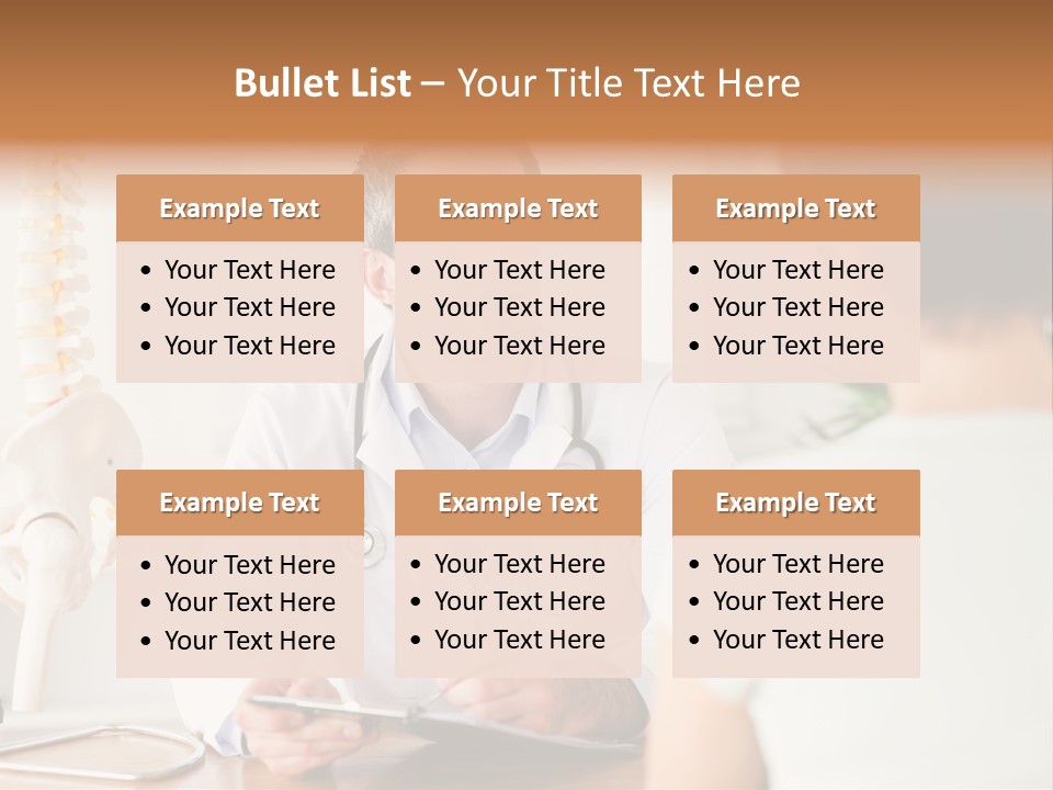 Stethoscope Young Men Lab PowerPoint Template