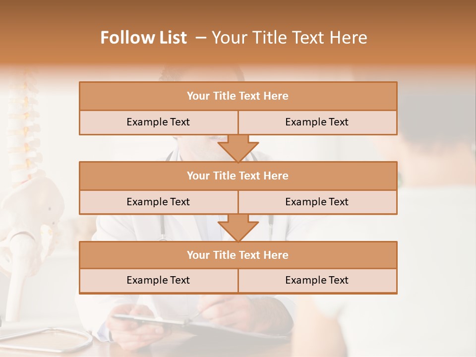 Stethoscope Young Men Lab PowerPoint Template