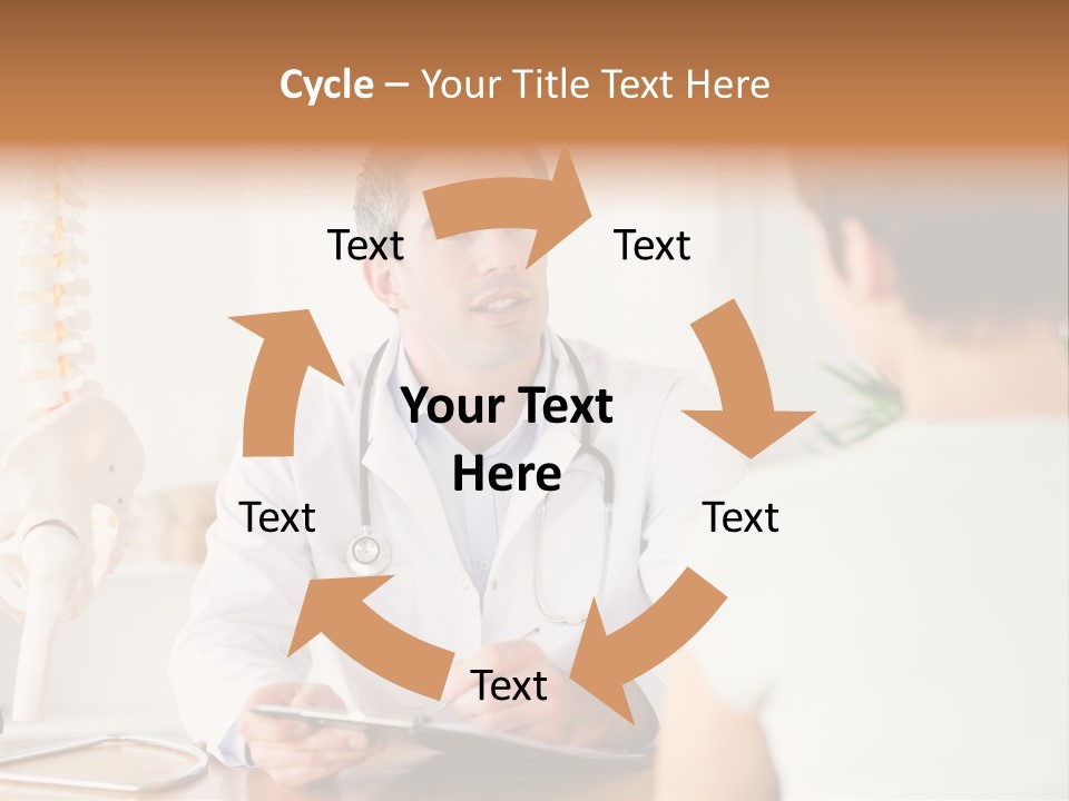 Stethoscope Young Men Lab PowerPoint Template