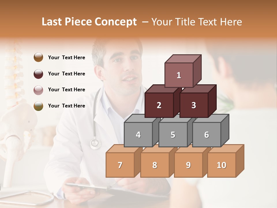 Stethoscope Young Men Lab PowerPoint Template