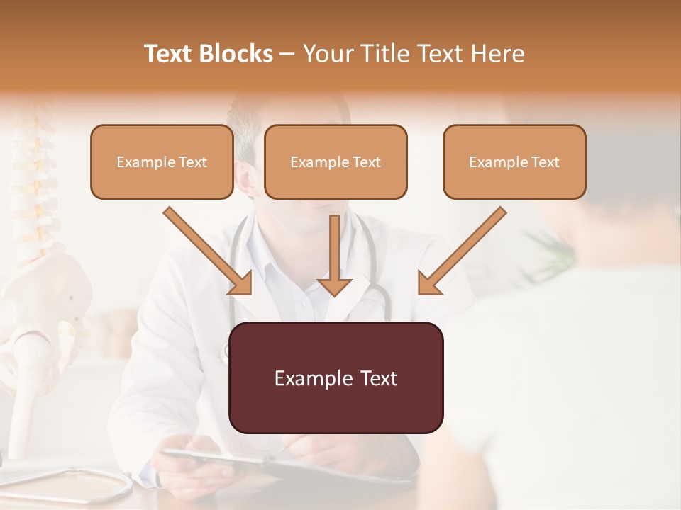 Stethoscope Young Men Lab PowerPoint Template