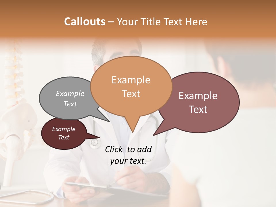 Stethoscope Young Men Lab PowerPoint Template