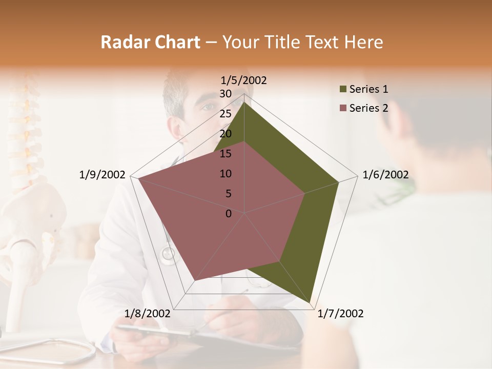 Stethoscope Young Men Lab PowerPoint Template